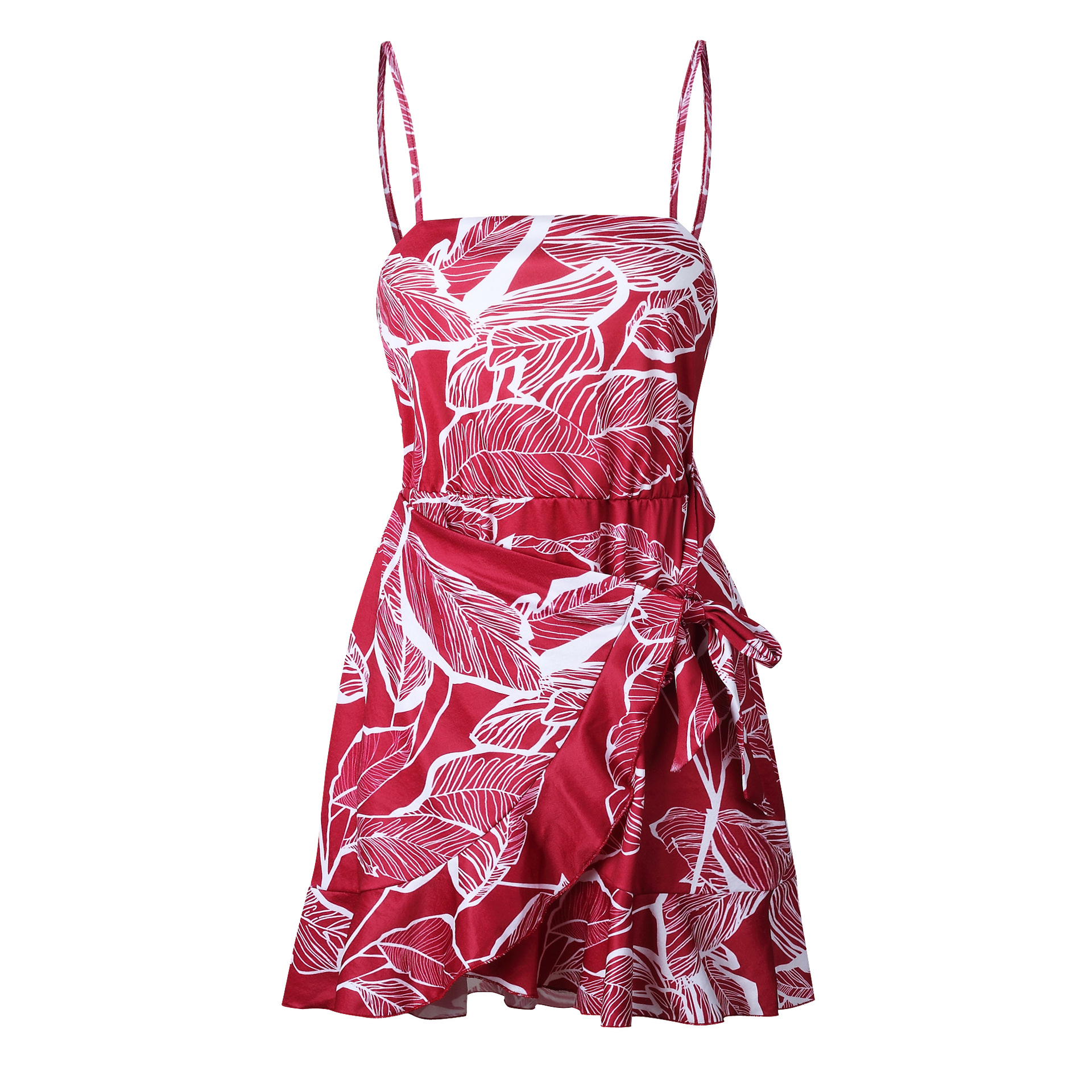 SZ60189-1 leaf print dress